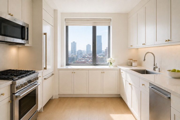 Private kitchen, The Pearl District Suites, Toronto