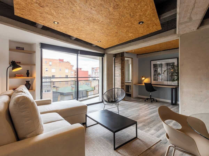 Living area 5, NOK Stylish 1 BR in Chapinero, Santafé de Bogotá