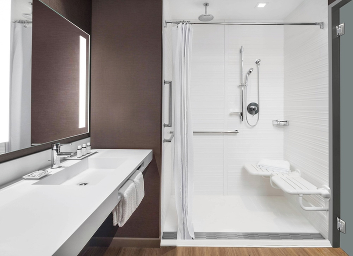 Bathroom 4, AC Hotel Pittsburgh Downtown, Allegheny