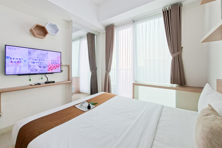 Bedroom 4, Neat and Nice Studio Room at Apartment Tree Park City BSD By Travelio, Tangerang Selatan