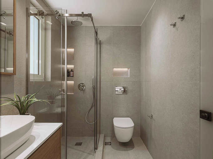 Bathroom 2, Chania Mocenigo Rooms, Crete