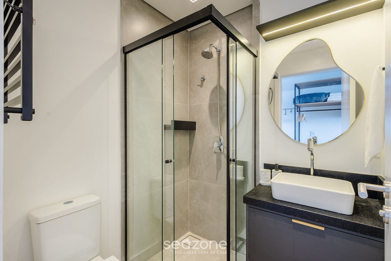 Bathroom 4, Studios With Sea View at Penha Spot PSO - VF, Penha