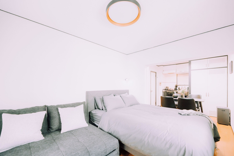 Room 2, Fukuoka Nakasu Stay 1BR with Private Garden - 102, Fukuoka