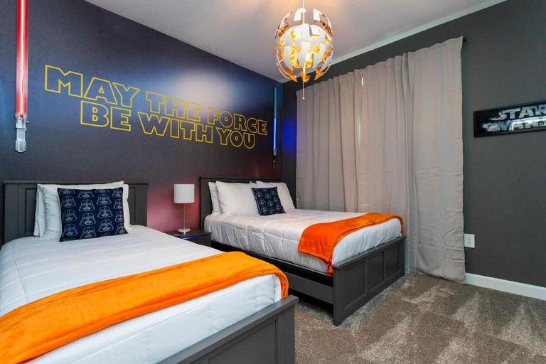 Bedroom 3, Chic 5BR Home with Themed Rooms, Pool, Osceola