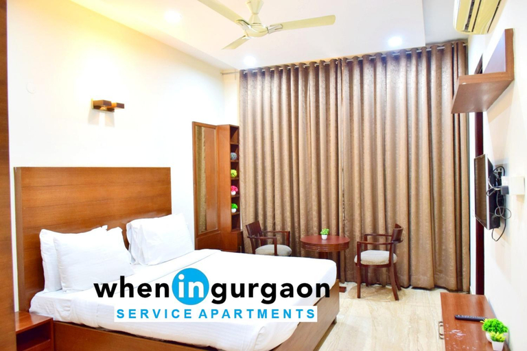 Bedroom 2, When In Gurgaon - Service Apartments Near Medanta Medicity, Gurgaon