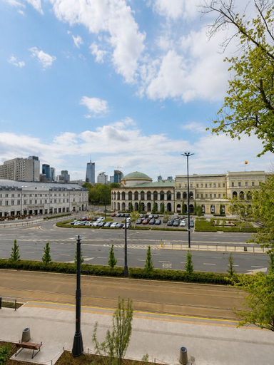 View from room 5, Lumina Apart near Metro in the Center, Warsaw