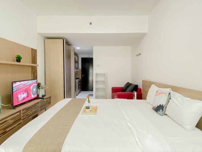 Bedroom 2, Stylish and Compact Studio at Apartment Tamansari Sudirman By Travelio, Jakarta Selatan