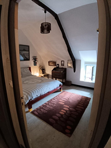 Bedroom 2, La Chaumiere en Bellevue, Morbihan