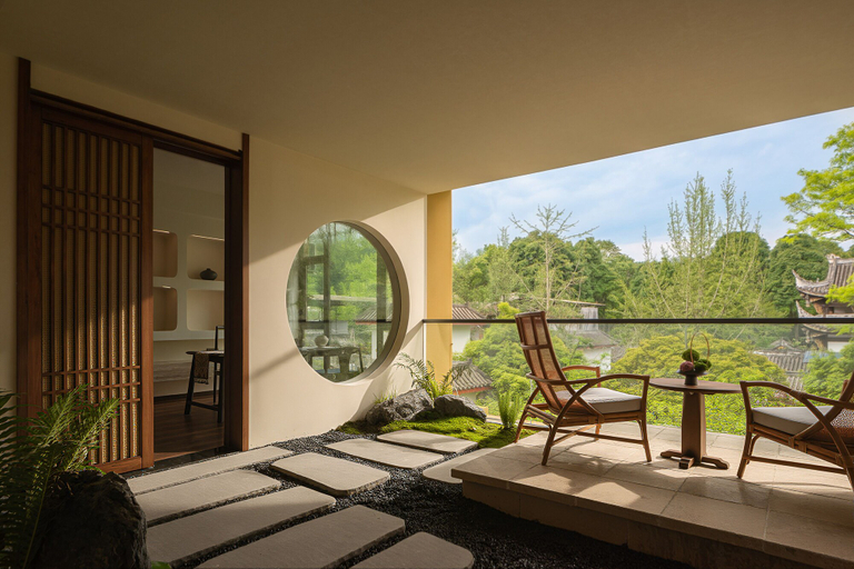 Terrace/patio 4, Liaoxin Valley Forest Hotel, Chengdu