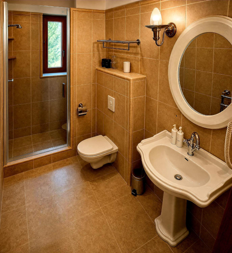 Bathroom 3, Panorama Lodge, Trutnov