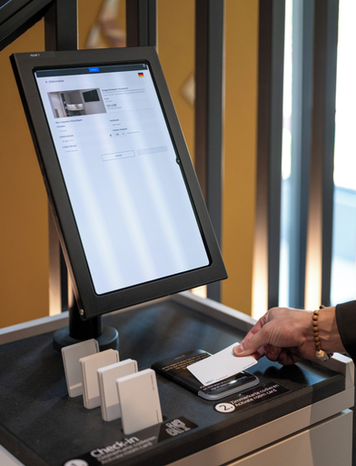 Check-in/check-out kiosk 2, Stay Flex Hotel & Apartments, Baden