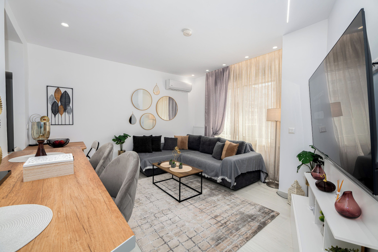 Living area 3, Spacious luxury 2BR flat - Pagrati sq., Attica