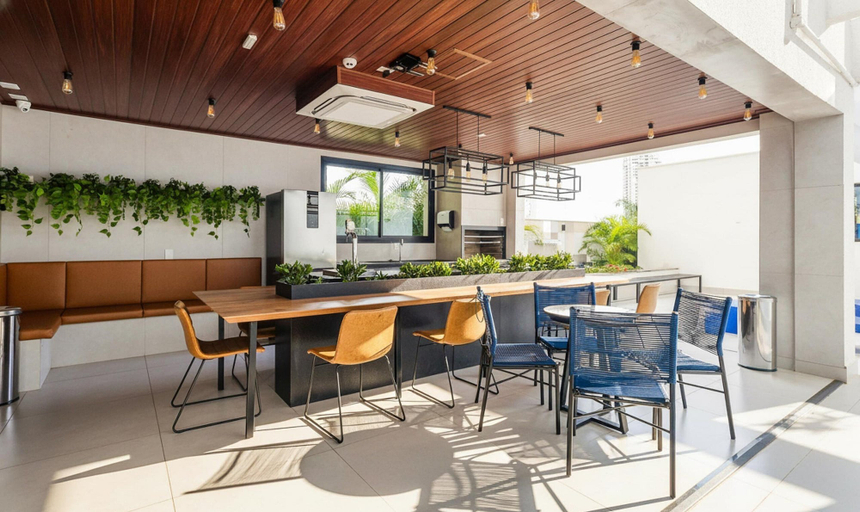 Dining 2, Studio w/ Self Check-in in Goiania Liu1606, Goiania
