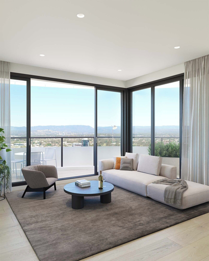 Living area 5, Chevron One Residences, Gold Coast