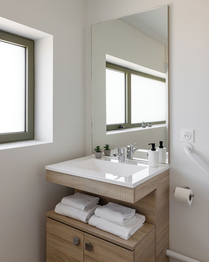Bathroom 2, Montempô Appart'hôtel Bordeaux Lac, Gironde