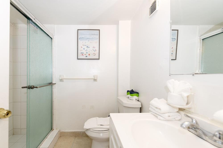 Bathroom 2, Art Deco Ocean Walk Apartments, Miami-Dade