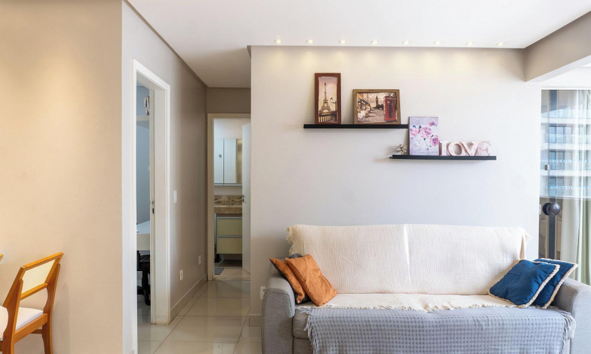 Living area 5, 2brs apt 950 m fr/ Flamboyant Mall Unq1104, Goiania