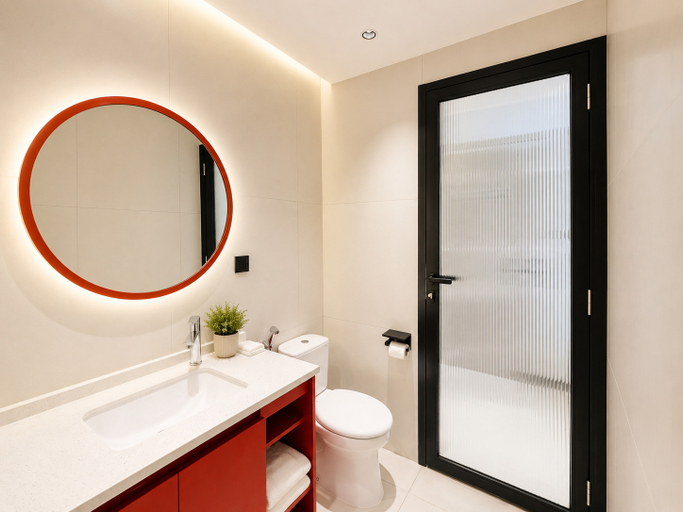 Bathroom 5, SHANKEE Hotel Melawai Blok M Jakarta, South Jakarta