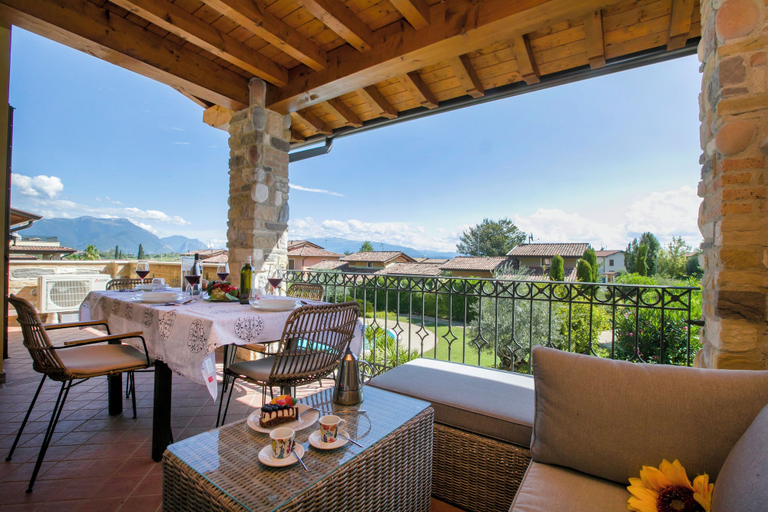 Outdoor dining 2, Casa Valtenesi- Polpenazze Lake Garda Pool Sleeps 6, Brescia