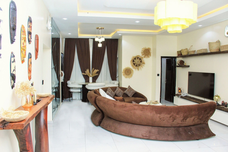 Living area 3, Pearlsend Apartment, Eti-Osa