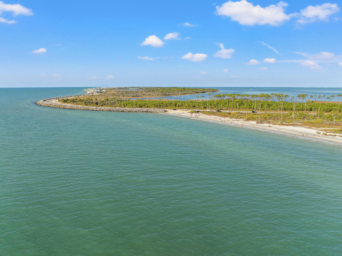 Aerial view 3, Beach House - Coastal Cabana, Gulf