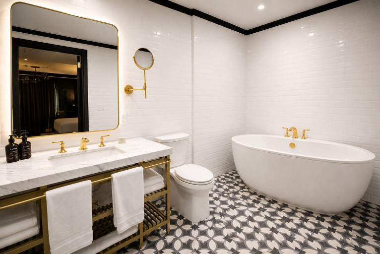 Bathroom 5, Whisky Hotel, Los Angeles
