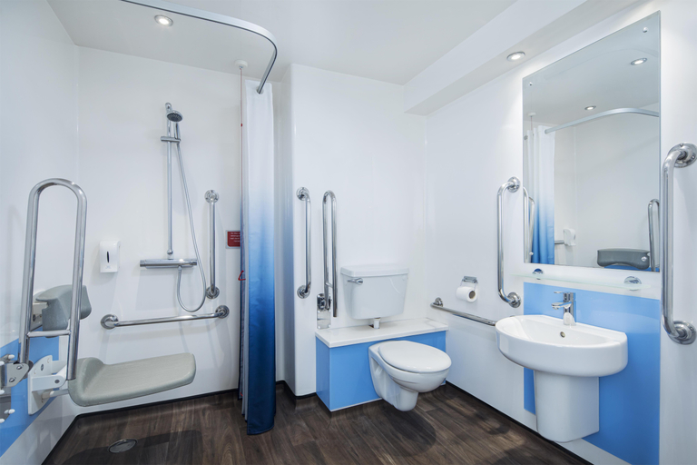 Bathroom 4, Travelodge Stansted Great Dunmow, Essex