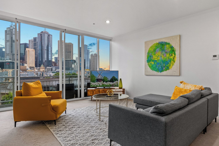Living area 4, Exclusive Stays - Southgate 28, Melbourne