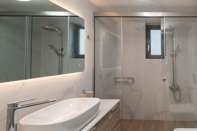 Bathroom 2, Terra Della Salvia Villa with heated pool, Crete