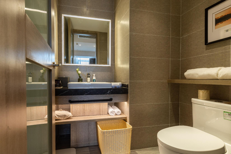 Bathroom 3, Atour Hotel Wuhan East Station Optical Valley High-Tech, Wuhan