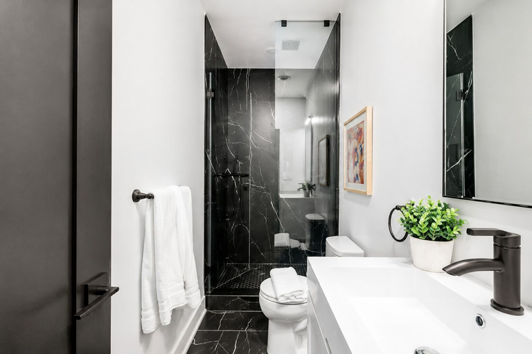 Bathroom 5, Parkdale Prestige Hotel, Toronto