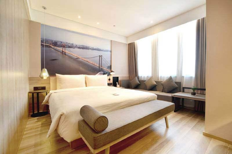 Bedroom 2, Atour Hotel Wuhan Hankou Railway Station Changqing Road, Wuhan