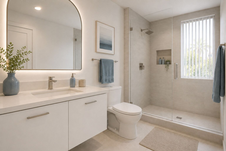 Bathroom, The Crestaire Grand Suites, Toronto