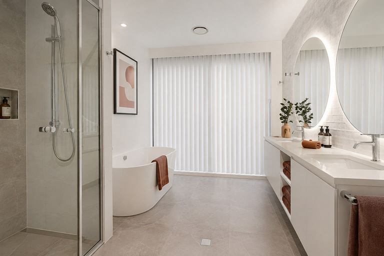 Bathroom, Evans Luxe Suites, Toronto