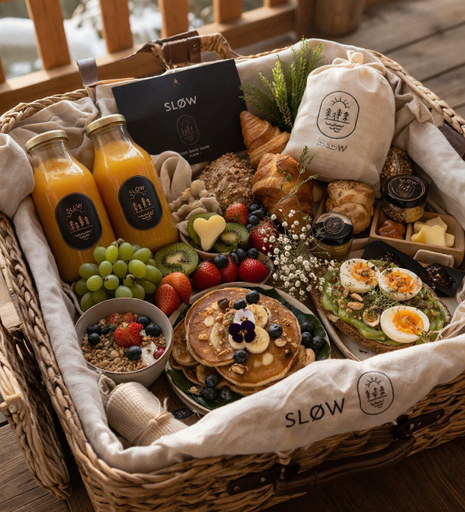 Breakfast meal, Slow Fine Chalets, Innsbruck Land