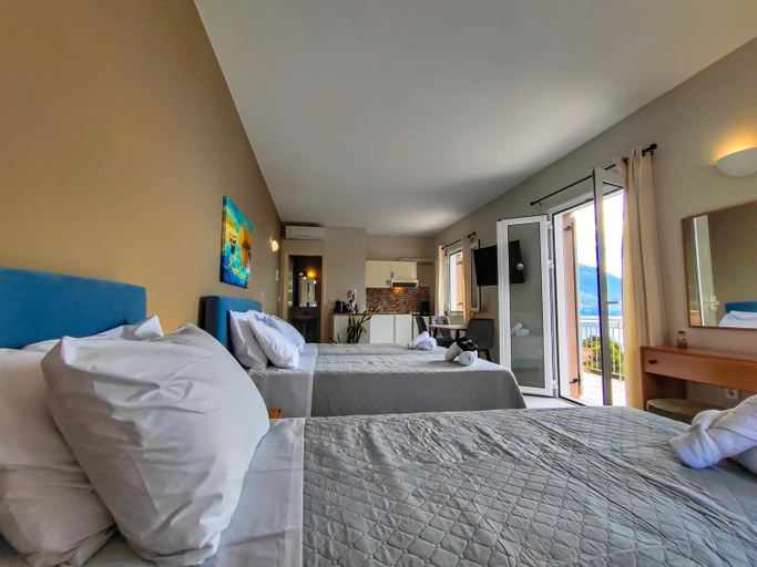 Bedroom 3, Pessada Bay Studios and Apartments, Ionian Islands