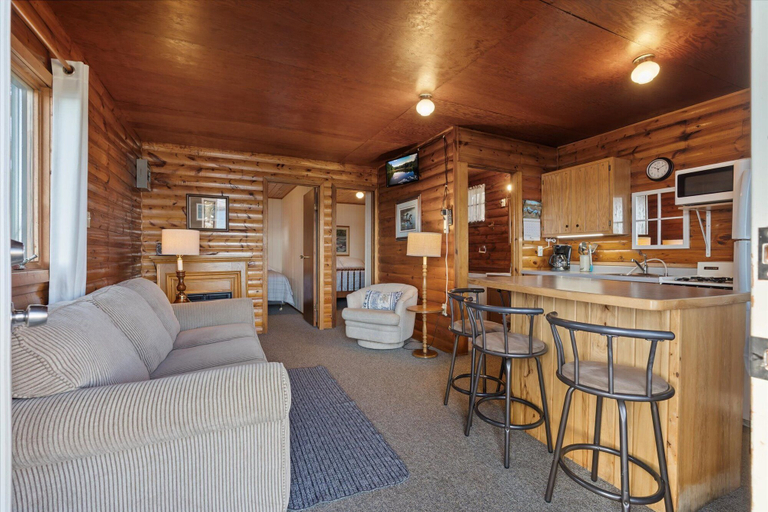 Living area 4, Half Moon Resort, Crow Wing