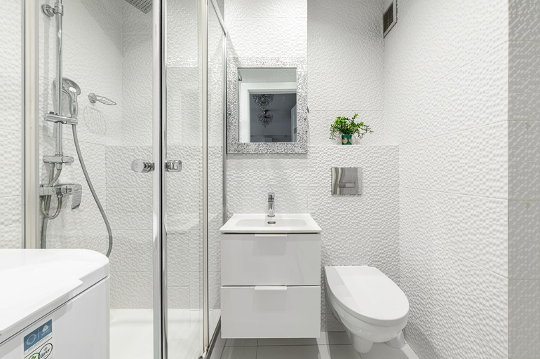 Bathroom 2, ShortStayPoland Aleje Jerozolimskie (B13), Warsaw