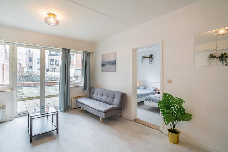Living room 3, 1 Bedroom Antwerp Stay, Antwerpen