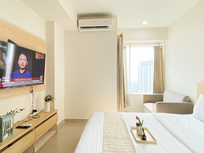 Bedroom 5, Minimalist Functional Studio at Apartment Grand Kamala Lagoon By Travelio, Bekasi