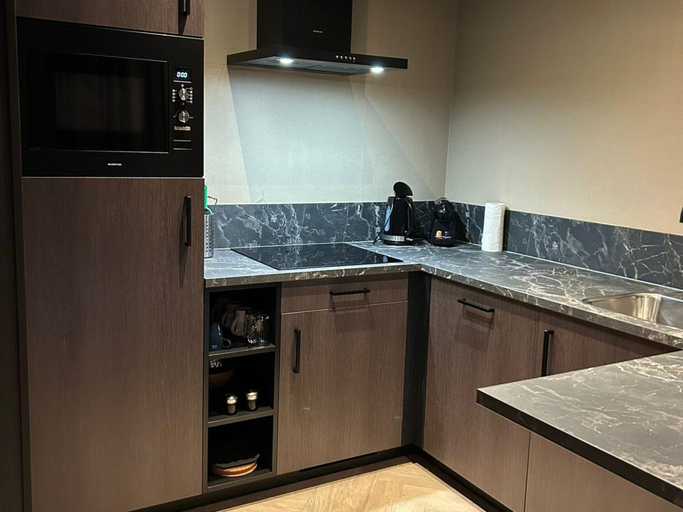 Private kitchen 5, Private Sauna at Wellness Lodge in Drenthe, Coevorden