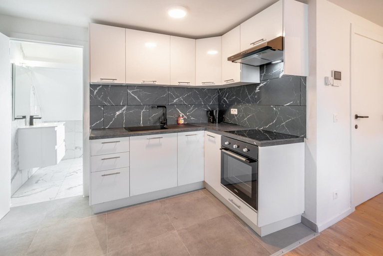 Private kitchen 3, Elegant 1-bedroom central apartment, Antwerpen