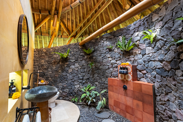 Bathroom 4, Bamboo Turtle Ecolodge, Gianyar