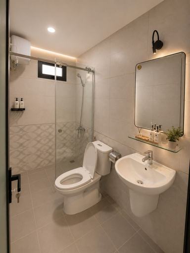 Bathroom 2, Hua Yi Hotel - Pham Ngu Lao, District 1