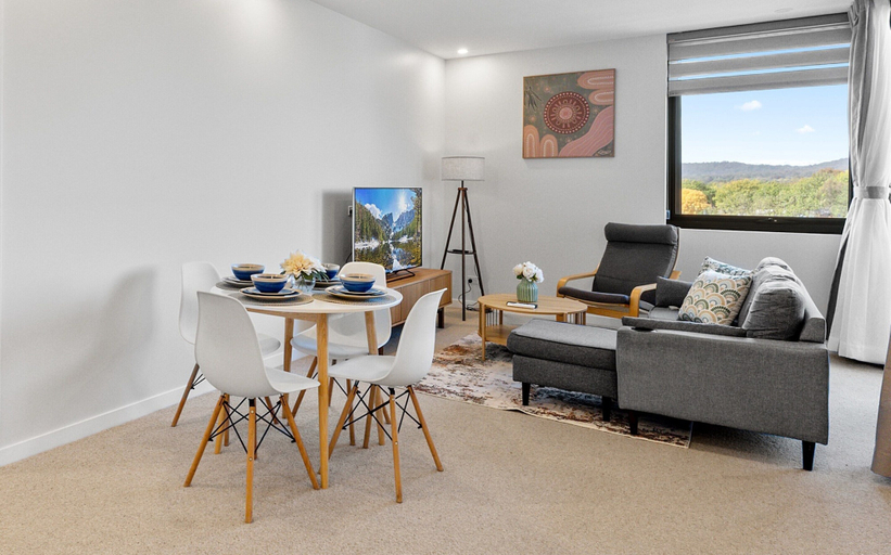 Living room 2, Stylish 2-bed Stay Near Canberra Centre, Canberra