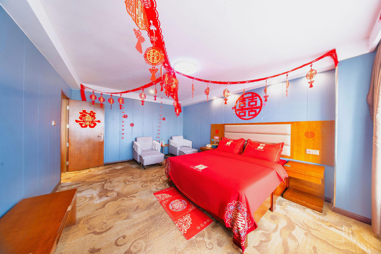 Bedroom 2, GreenTree Inn Weifang An'qiu Bus Station Heping East Road Hotel, Weifang