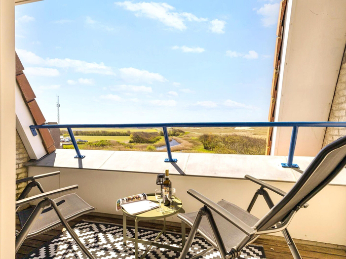 Balcony, Beautiful Modern Furnished Apartment, Zijpe