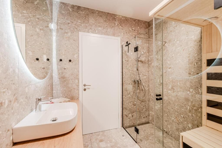 Bathroom, Apartment Hajdi with Sauna & Garage, Bovec