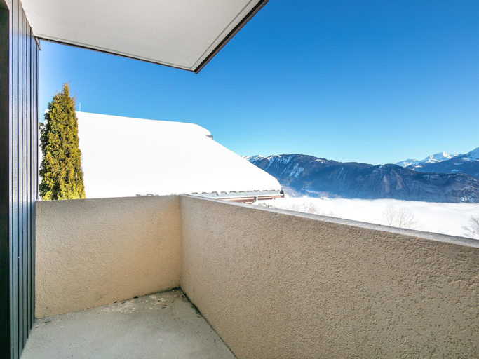 Balcony, 3-guest Terrace Stay in Doucy Village, Savoie