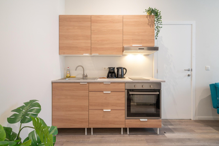 Private kitchen 2, Spacious Riverside Apartment, Antwerpen